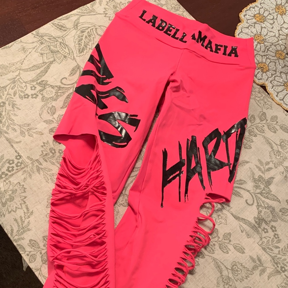 LABELLAMAFIA Hardcore Ladies Pink custom Leggings